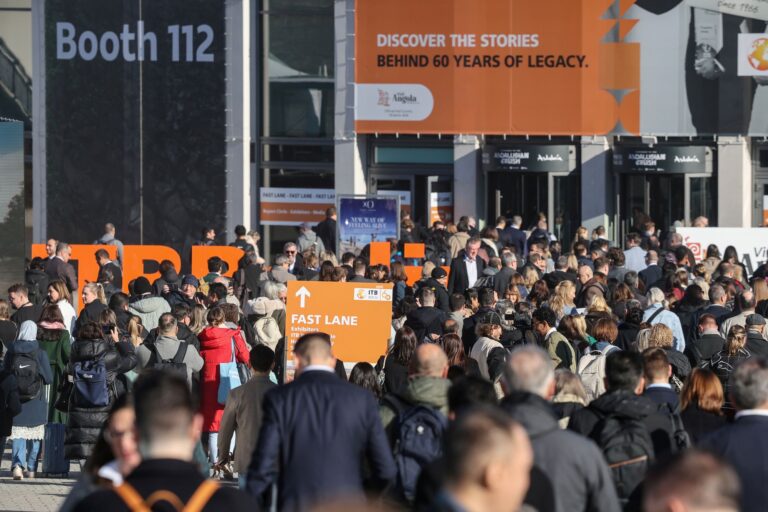 ITB Berlin 2026, crowds of people at the south entrance